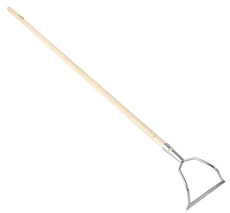 Azada de jardin con estructura de arco 23cm con mango de madera de 140cm - Bricomed. Ideal para las malas hierbas del jardin.