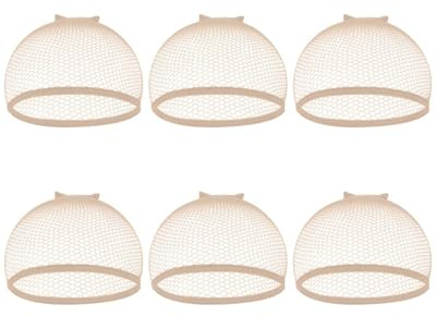 AORHOFJ Haarnetz für Perücken, Wig Cap，6 Stück Perückenkappe Set Nylon Wig Cap Perücke Kappen Perückennetz Unterziehhaube Dehnbare Elastische Atmungsaktive Beige，haarnetz für perücken，Wig zubehör