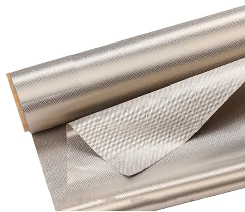LONGPING Faraday-Stoff, EMF-RFID-Abschirmstoff In Militärqualität, EMF-Blocker-Material, Nickel-Kupfer-Stoff, WiFi- Und Zellsignal-Blockierung, RF/EMI-Blockierung(1.1x5m)