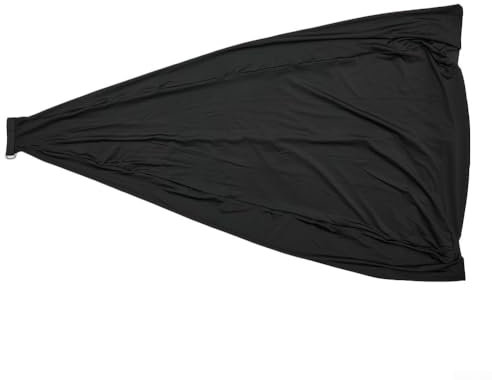 Elegante pantalla de cubierta de cabina de DJ, trípode Scrim, arreglo de cable limpio (negro)