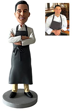 Personalisierte Wackelköpfe: Chef Figur Custom Bobblehead | Voll anpassbare Wackelköpfe | Beste Geschenke für Köche