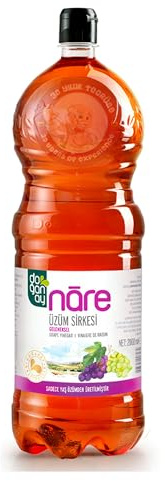 Original Burcu Grape Vinegar Turkish taste Food Grade | Suitable for Cleaning, Weed Killer, Limescale Remover, Glass Cleaner, Stain Remover, Baking, Pickling, Marinating 2000 ml by BAKKALIM UK