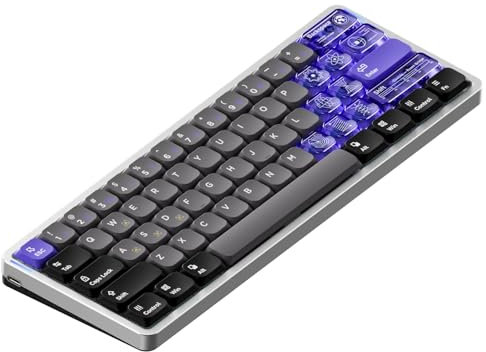 nuphy Air60 HE Gaming-Tastatur mit magnetischem Schalter, kabelgebundene mit 61 kompakt,Betätigungspunkt einstellbar,Abfragerate von 8KHz,Low-Profile-Tastatur -Magnetic Jade pro Switch