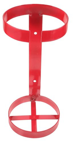 jojofuny Support Mural pour Extincteur Métallique Double Anneau 5-6 Kg à Fixation Sûre pour Bateau Et Véhicule, Porte-extincteur Robuste, Support De Fixation Pratique pour Usage Naval Et Automobile