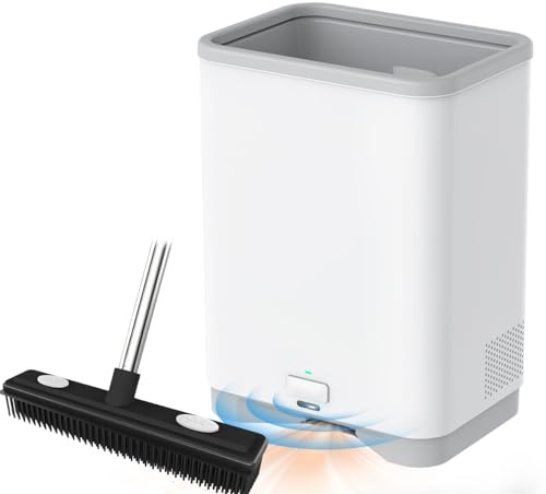 Thamtu Touchless Vacuum Automatic Dustpan Cleaner Pet Hair Remover Vacuum Cleaner with Dust Bag Electric Dustpan for Sweeping Hair Vacuum for Salons Food Dirt Kitchen