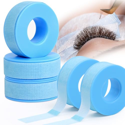 EMEDA Cinta para Pestañas de Silicona para Extensiones - Fácil de Despegar, para Piel Sensible, Microperforada y Transpirable - Para Maquillaje, Labios, Sombras de Ojos, Uso en Casa y Salón