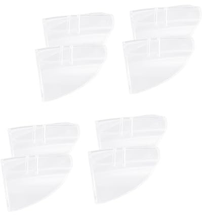 Angoily 4 Paar Brillen Seitenschutz Tpu Flexibel Seitenschutz Für Augen Kompakt Und Leicht Schutz Gegen Seitliche Spritzer Einfach Zu Montieren