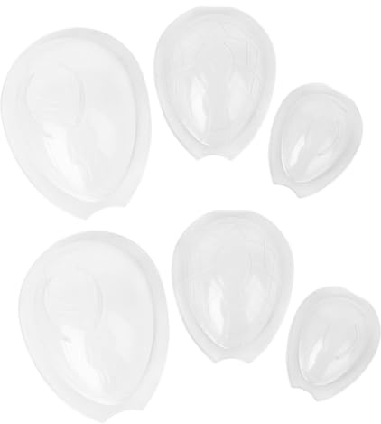 Amosfun 6pcs Easter Egg Mold 3D Dinosaur Egg Chocolate Candy Moulds Flexible Cake Moulds for Handmade Treats