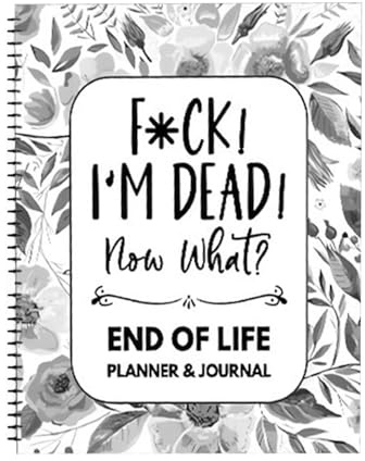 Planificador de fin de vida, planificador con texto en inglés I'm Dead Planner, When I'm Gone Workbook, cuaderno organizador de arreglos finales guiados para información de beneficiarios,