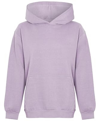 imporio 11 Women's Lightweight Pullover Hoodie Soft Stylish Without Drawstring Ladies Hoodie UK Size S-XL (UK, Alpha, XL, Regular, Regular, Purple Ice)