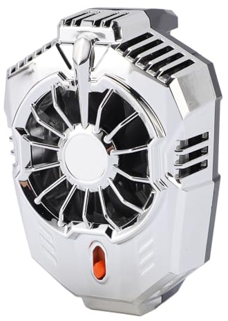 Magnetic Cell Phone Cooler for Gaming, Portable Phone Cooling Fan Ice Cooling Semiconductor Radiator Phone Tablet Cooler with 2 Gear Adjustable for Phone Tablet Graphics Card