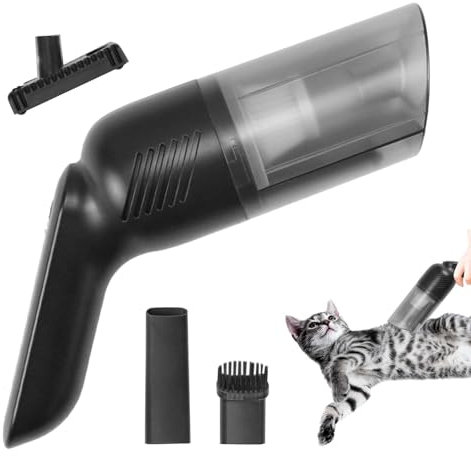 Aspirapolvere elettrico per peli di gatto, spazzola elettrica per spargimento, strumento di pulizia multifunzionale per piccoli animali, strumento di pulizia portatile, per uso interno o esterno