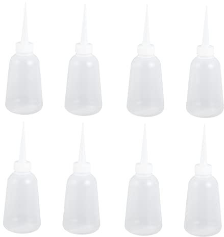 ULTECHNOVO 10stücke Präzisions-quetschflaschen Aus Kunststoff Nachfüllbare Flüssigkleber-spender Transparent Auslaufsicher Wiederverwendbar Für Klebstoff Öl Und Bastelbedarf
