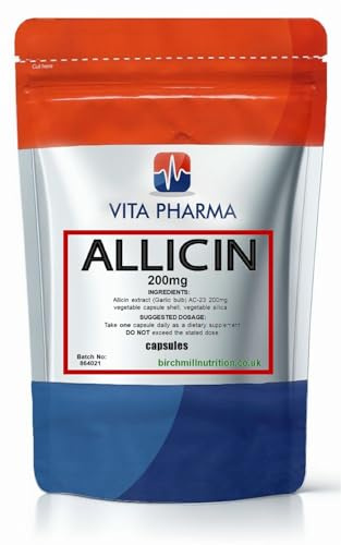 VITA PHARMA Allicin Extract 200mg 30 Capsules | Daily Immune & Heart Health Support