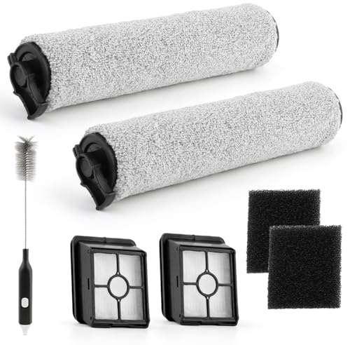 RongZy 2 Rodillos de Cepillo 2 Filtros para Bissell CrossWave HF3 3598N Repuesto Aspiradora en Seco Húmedo, Juego de Accesorios Rodillos de Cepillo/Filtro HEPA/Cepillo de Tanque de Agua XX