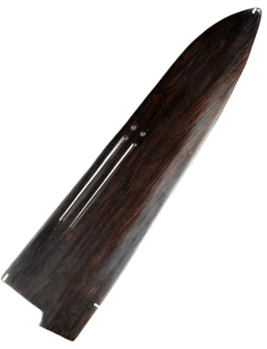 Aibote Handgefertigt Natürliches Schwarzes Ebenholz Japanisches Gyuto Kochmesser Scheide Magnetischer Messeretui Halter Schutz Holzabdeckung,210MM(8 Inch)
