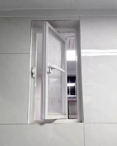 Schiebefenster Schiebefenster (30 X 60, 35 X 70, 40 X 100, 45 X 75, 50 X 100, 55 X 95 Cm), Verschließbares Kellerfenster aus Vertikalstreifenglas, Sonderanfertigung für Wohnmobilfenster(35x70cm(14x28i