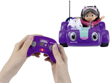 Revell Control RC Car Gabbys Dollhouse Carlita Ferngesteuertes Auto mit Gabby und Cakey Original Fahrzeug aus der Netflix Serie mit Fernsteuerung und Figuren RC Spielzeug Fuer Kinder ab 3 Jahren