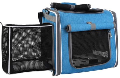 Fahrradkorb Für Hunde - Transportkorb für Haustiere am Fahrrad | Belüfteter Tragesack Rucksack Verstellbare Tasche Für Spaziergang Reisen Camping Fahrradausflüge Transport