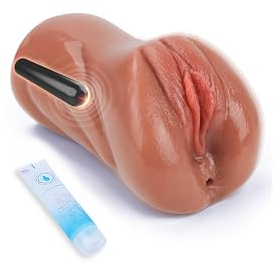 Masturbador Masculino Muñecas Sexuales - 2 EN 1 Textura interna 3D Con vibrador de desmontable,juguetes sexuales para pareja sexuales Con 10 modos de vibración