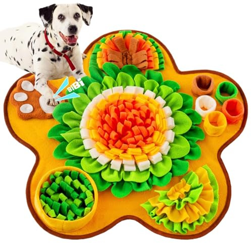 Tapis À Renifler Pour Chiens, Tapis De Fouille Alimentation Lente, Éducateurs Pour Puzzle, Jouet Reniflant Pour Chien Stress Release, Jouet Reniflant Formation D’Animaux, Antidérapant, 60x60x3cm