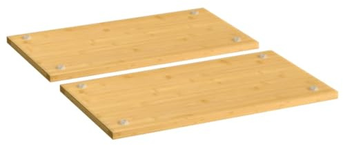 Tapas Para Placa De Cocción de Bambú, Multiusos y Antideslizantes, protector induccion, encimera cocina, Cubre Placa Induccion Cocina y Utensilios Cocina, Natural, 50x28x1.5 cm, 2 Unidades