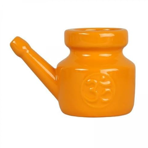 Etyldya 2x Pot de Cerámica Limpiador a Prueba de Fugas Olla de Limpieza Nasal Duradera para Hombres Y Mujeres