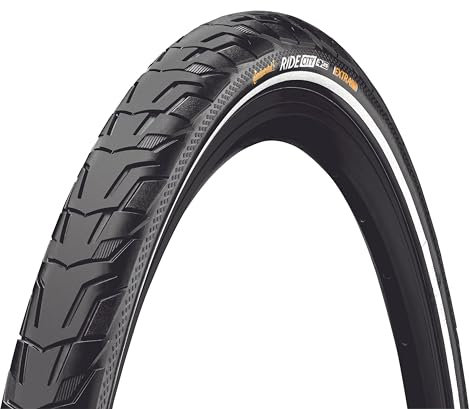 28 Zoll Continental Ride City Fahrrad Reifen 42-622 Draht Mantel 28x1.6 Tire schwarz Reflex E25
