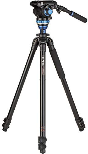 Benro A2573F Aluminium Single Tube Tripod Flip Lock 3 Section S6PRO Video Head