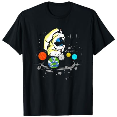 Billardspieler Astronaut Snooker Billard Geschenk T-Shirt