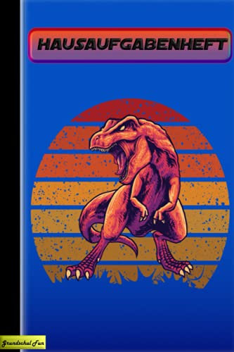 Hausaufgabenheft Grundschule Dinosaurier DIN A5: Grundschule | Schule| Hausaufgaben | Schulaufgaben | Heft | Dino | Stundenplan | Schulbedarf | DIN | A5 | Notizbuch | 100 Seiten