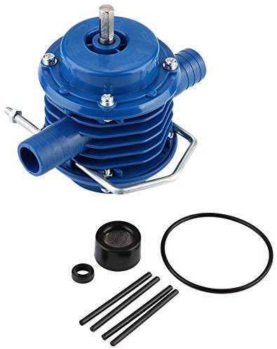 Tissting Bomba de transferencia de agua, Mini bomba de agua portátil para taladro eléctrico jardín Acero inoxidable y plástico de ingeniería, Autocebante, para hogar, jardín, estanque y acuario