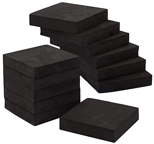 WAIZHIUA 12 Piezas Almohadillas Antivibración para Lavadoras, Universal Patas Antivibraciones Lavadora, Antideslizantes Accesorios para Pies Lavadora Secadora y Refrigeradores, 10 x 10 x 2 cm