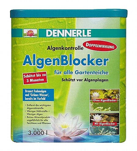 Dennerle Bloqueurs d'algues - Le Produit minéral Contre Les algues pour des bassins de Jardin clairs