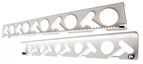 Angelrutenhalter, 10 Löcher, Wandmontage, Angelrutenhalter oder Decken-Aufbewahrung, Ständer, Wandhalterung Garage, 2 Stück