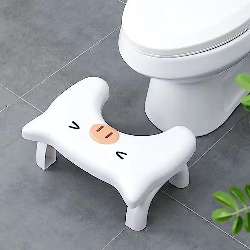 PIURUF Faltbarer Hockender Badezimmer-Toiletten-Fußhocker für alle Altersgruppen, gegen Verstopfung und Hämorrhoiden, rutschfester Toilettenhocker