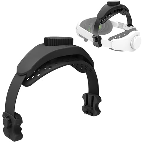 VR Kopfband, kompatibel mit Quest3/Quest2/Quest-Pro/Pico4/Pico4-Pro VR-Headset, reduziert den Kopfdruck, Zubehör, verstellbares VR-Stirnband, verbesserter Komfort und Gaming Immersion (439B)
