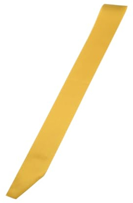 PATIKIL 63x4 Blank Satin Sash, DIY Plain Sash Prom Queen Sashes Party Accessory for Graduate Party Wedding Banquet Halloween Decorations, Gold Tone