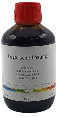 Lugolsche Lösung 200 ml in Braunglasflasche, Iod-Kaliumiodid