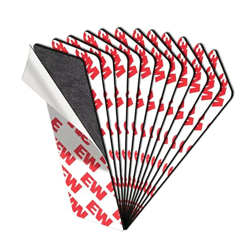 JINGZHAN 1x3 Magnetic Tape -Magnetic Strips with Strong Adhesive Backing - Flexible Sticky Magnet Tape for DIY, Crafts, Fridge,Photo (12 Pack)