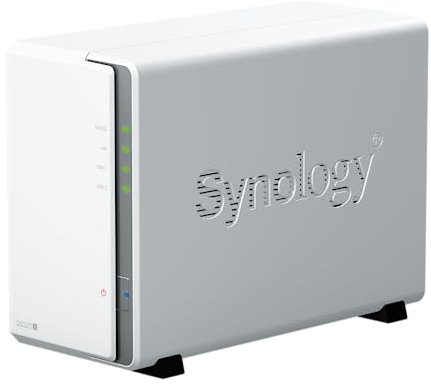 Synology DS223j - Discstation NAS a 2 bay (Realtek RTD1619B, 4 core, 1,7 GHz, 1 GB DDR4 Ram 1 porta LAN RJ-45 1 GbE) 8 TB bundle con 2 X HAT3300-4T
