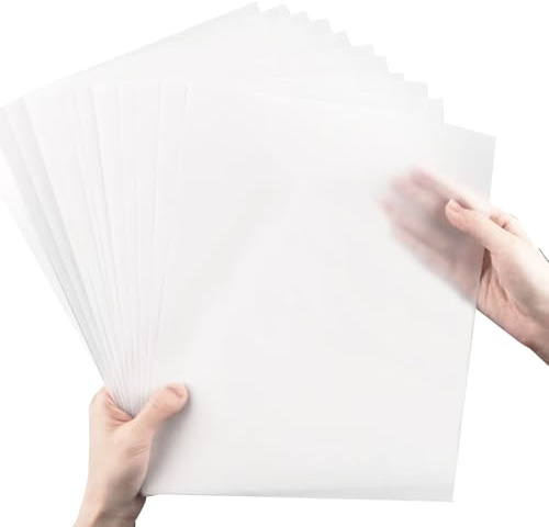 100 Blatt Transparentpapier A4-73g DIN A4 Transparentpapier Weiß, Abpauspapier für Skizzieren, Pausieren, Architekturskizzen, Verpacken, Filigrane Kunstwerke, Printing