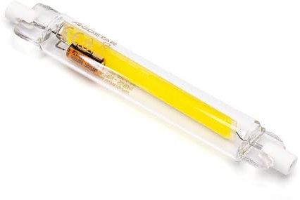 Bombillas LED R7S 9W, alta eficiencia energética, larga vida útil, ideal para iluminación general y acentuada en espacios interiores.