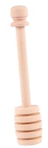 MOLUCKFU 8stücke Holz Honiglöffel Rührer Honigrührstäbchen Mit Rillen Für Honigtopf Und Sirup Marmelade Löffel Sticks Für Selbstgemachtes Honig Geschenk Verpackung