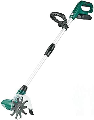 UWYTGF Electric Scarifier Cordless Handheld Rotavator with Rechargeable Battery1300Mah, Portable Electric Tiller for Gardens, Vegetable Plots, Greenhouses