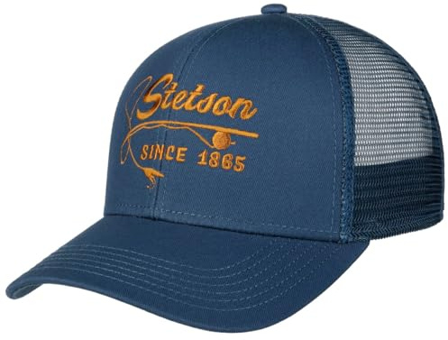 Stetson Fishing Rod Casquette Trucker Unicolore Logo Peche Homme Toutes Saisons