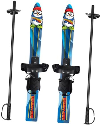 RNXRZANK Kinderski, Skibretter, Schneeschuhwandern, Sportartikel für Jungen Und Mädchen, Snowboarden, Kinderski, Snowblades, Schneemann