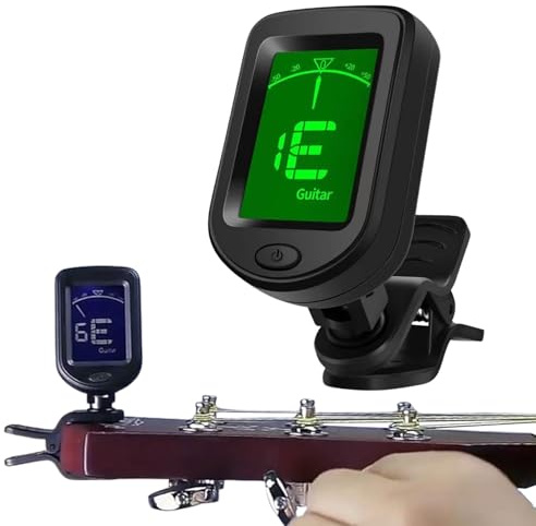Clip On Tuner Für Gitarre - Einfach Zu Montierender Ukulele Bass Violin | Für Gitarre, Bass, Violine Und Ukulele, Da Unser Stimmgerät Akustikgitarren Mit Einem Ausgestattet Ist, Kann Es