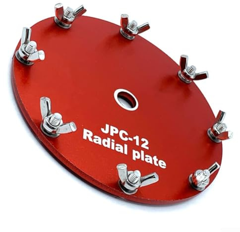 Durashmall 1 antenne portable à ondes courtes avec 10 borniers à fourche pour PAC-12 pour panneau de base en métal JPC-12, rouge en aluminium