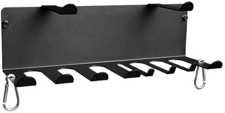 Fitness Organizer Für Wandmontage Mit Robusten Ablagen, Haken Und Halterungen Für Schwere Trainingsutensilien | Multifunktionales Gym Storage System Zur Ordnung Von Kettlebells, Hanteln,